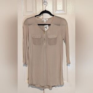 5/$25 August Silk Beige Top